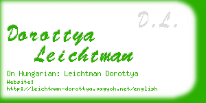 dorottya leichtman business card